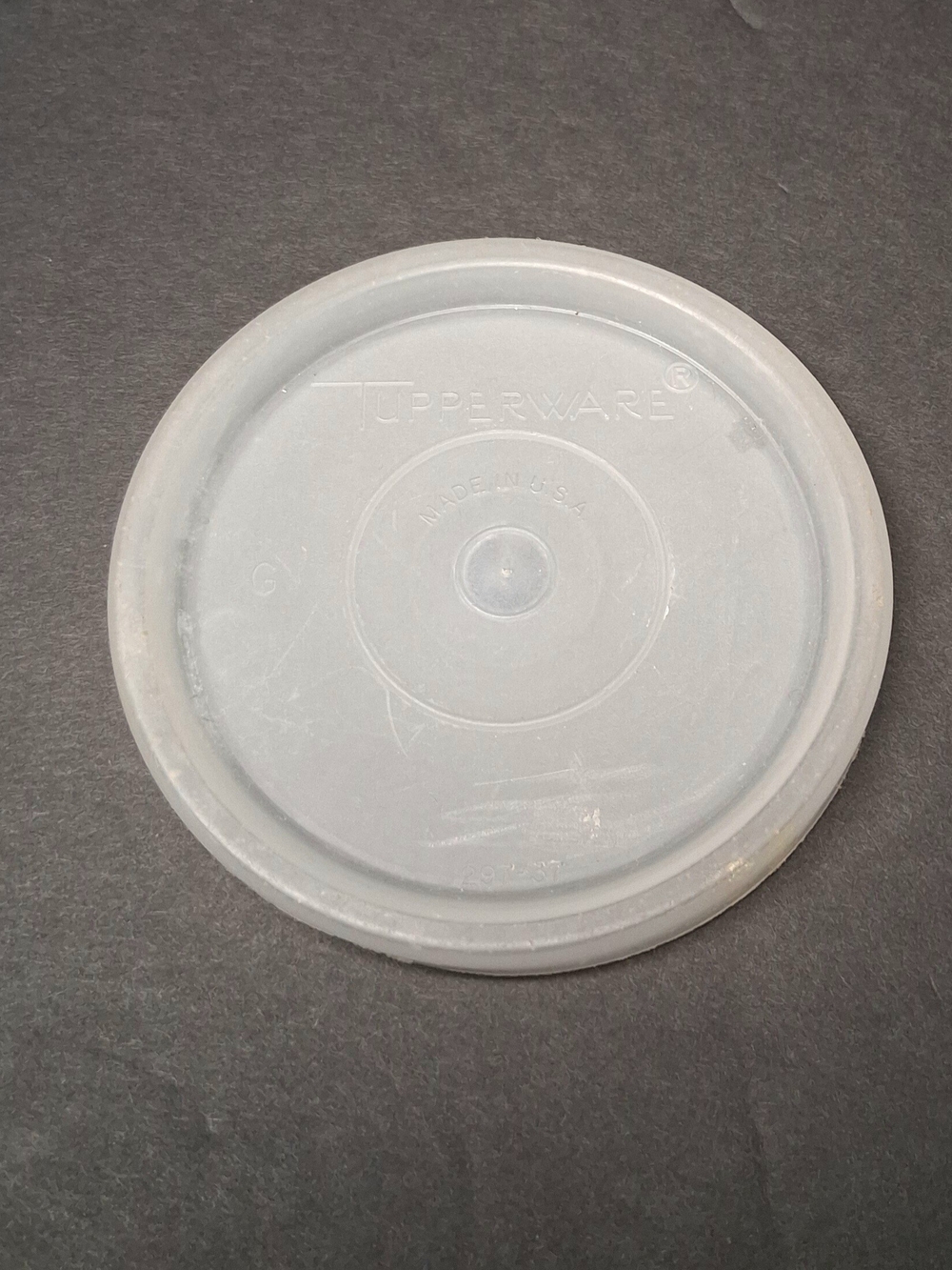 Tupperware Clear Round Plastic Lid